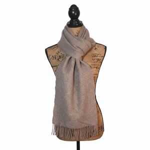 Alviero Martini 1ª Classe 100% Wool Scarf Made in Italy Beige Wrap free shipping